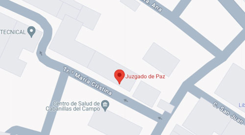 plano Registro Civil y Juzgado de Paz de Cabanillas del Campo Guadalajara