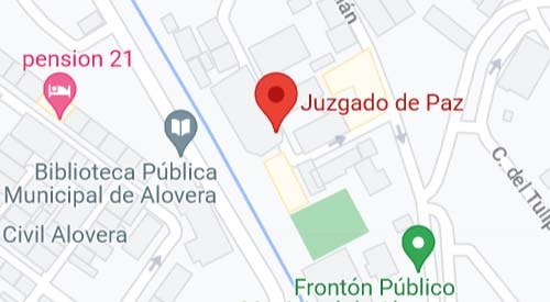 plano Registro Civil-Juzgado de Paz Alovera